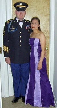 James Johnson and wife O Kyung - US Army